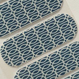 Jamberry nail wraps mad mad A917 blue white pattern